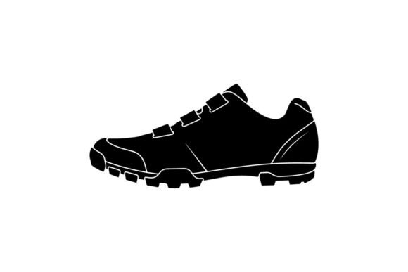 Black Athletic Trail Running Shoe with R: Strategic Design for Performance and Brand Clarity