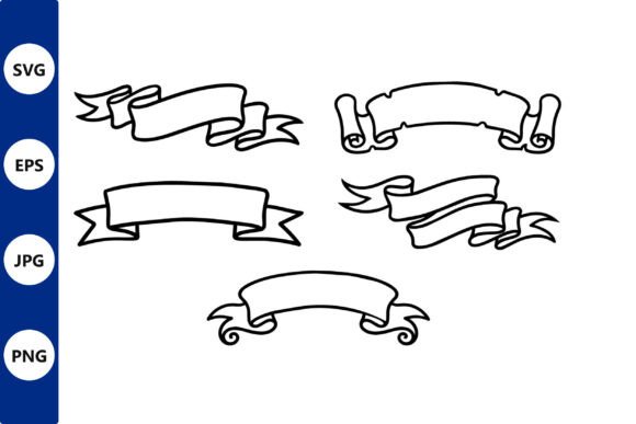 Bold Vector Ribbon Banners with Classic: A Practical Guide to Black and White Line Art for Design Projects