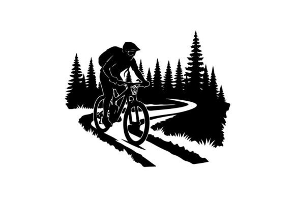 Cyclist Mountain Biking Through Snowy Forests: A Guide to Winter Riding and Creative Design