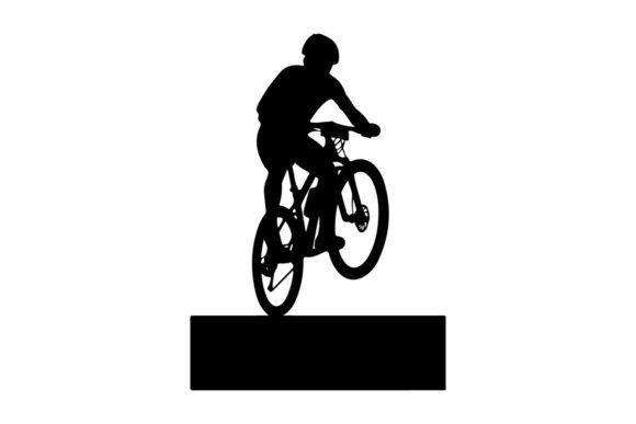 Cyclist Performing Wheelie Trick on Black: A Guide to Using Premium Vector Silhouettes