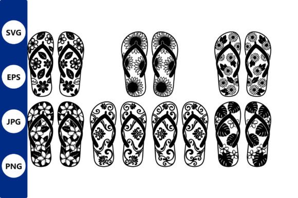 Embracing Summer Aesthetics: The Strategic Value of the Floral Flip Flop Vector Pattern Set