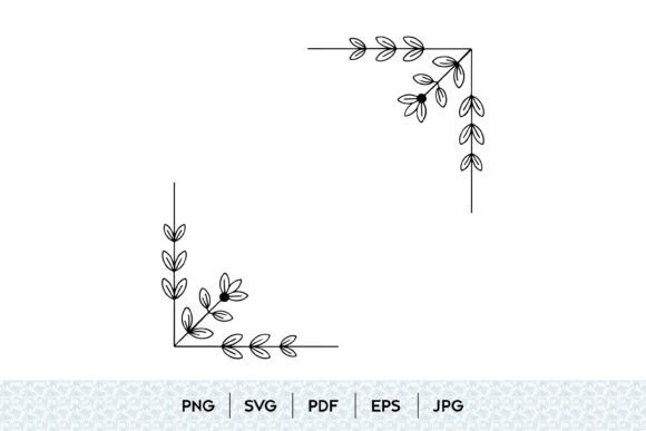 Enhancing Your Designs with a Floral Corner Border SVG