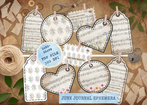 Evaluating the Practical Value of Junk Journal Tags - Floral Melody