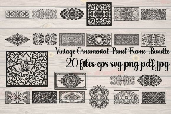 Evaluating the Vintage Ornamental Panel Frame Bundle for Creative Projects