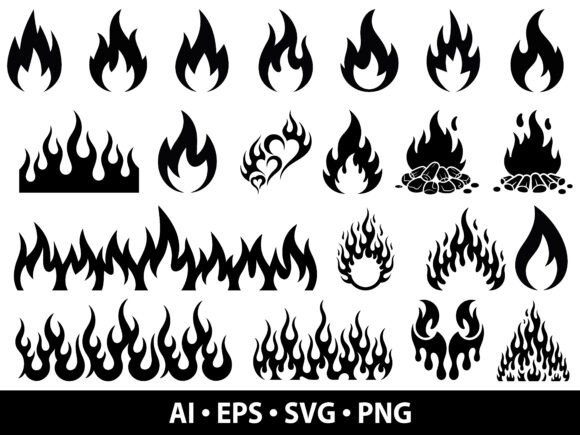 Ignite Designs with Flame SVG Bundle