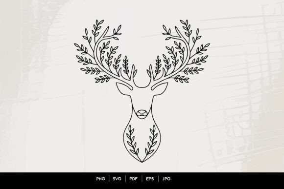 Integrating Floral Deer Head Line Art SVG Into Your Creative and Business Workflows