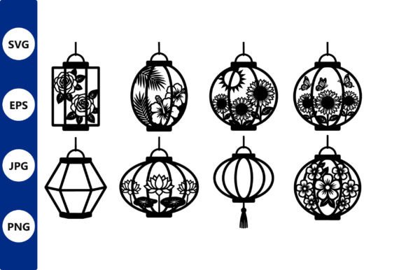 Mastering Botanical Elegance: A Guide to the Floral Lanterns Line Art Set