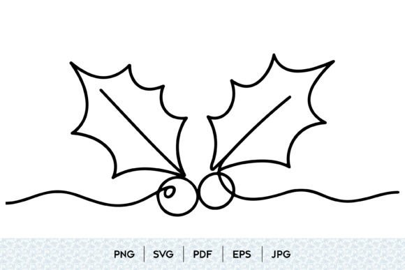 Mastering Festive Design: A Complete Guide to Christmas Holly Berry Line Art SVGs