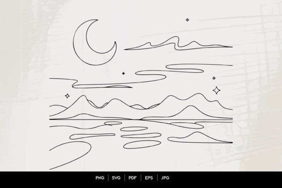 Minimalist Celestial Mountain Landscape: A Guide to Modern Nature Art