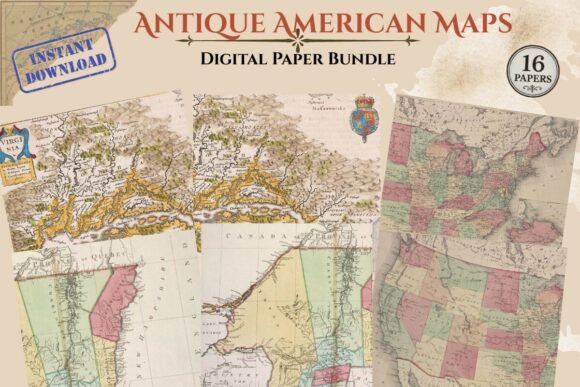 Reviving History: The Strategic Value of the Antique Map Digital Paper Collection in Modern Design