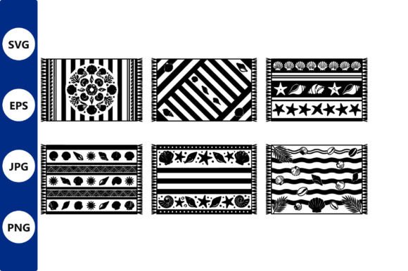 Seamless Shell Motif Vector Patterns