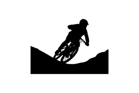 Silhouette Mountain Biker Performing Jump: Elevating Your Visual Storytelling