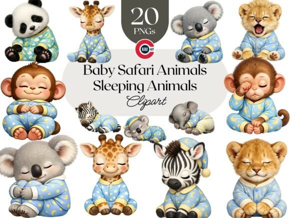 Transforming Creative Projects with Baby Jungle Safari Animals in Nightwear