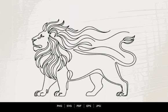 Unleashing Creativity with Majestic Lion Line Art SVG