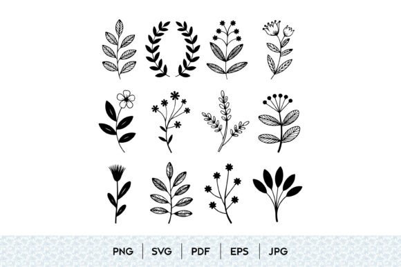 Unlocking Creative Potential with the Botanical Floral Elements Bundle SVG