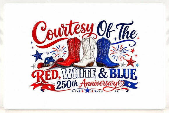USA 250th Anniversary Patriotic Boots