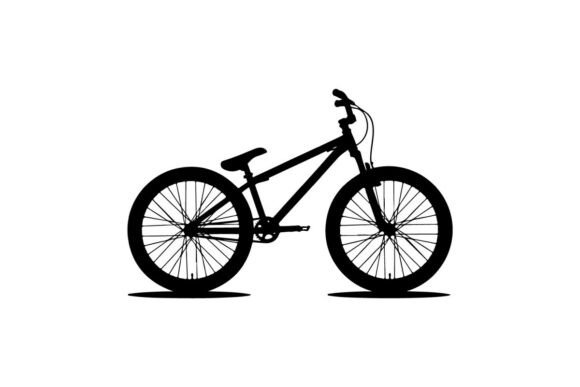 Vintage BMX Bike Silhouette: Mini Vector Art