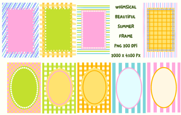 Whimsical Preppy Summer Frame Clipart: A Practical Guide for Creators