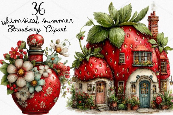 Whimsical Summer Strawberry Clipart: A Creative Guide for Designers and Makers