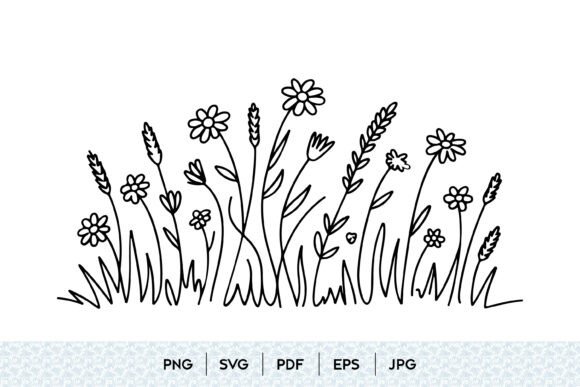 Wildflower Meadow Border SVG: A Versatile Design for Creators and Businesses